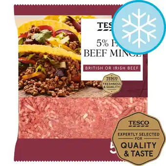 Tesco Tesco lean beef steak mince 5 % fat 500g offer