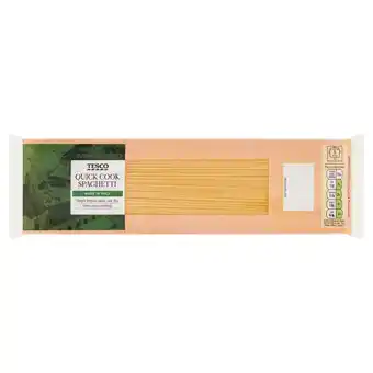 Tesco Tesco quick cook spaghetti pasta 500g offer