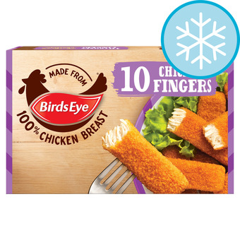 Tesco Birds eye 10 chicken fingers 250g offer