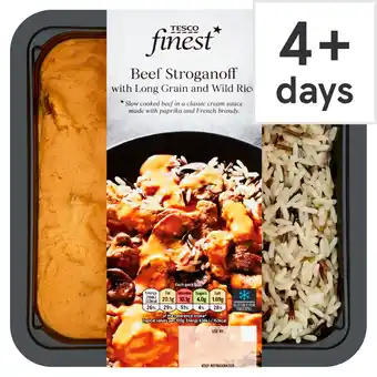 Tesco Tesco finest beef stroganoff with rice 400g offer