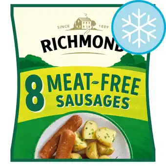Tesco Richmond 8 frozen meat free sausages 336g offer