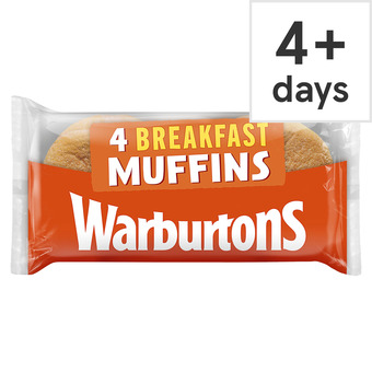 Tesco Warburtons breakfast muffins 4 pack offer