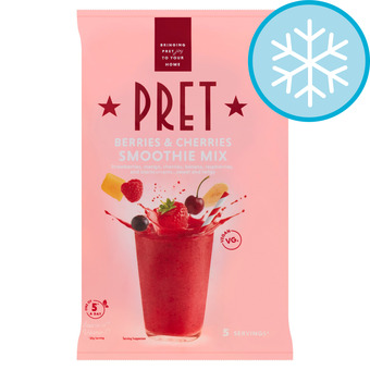 Tesco Pret berries & cherries smoothie mix 400g offer