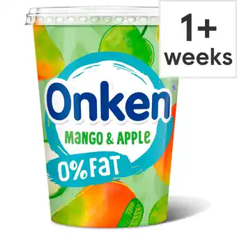 Tesco Onken biopot fat free mango & yogurt 450g offer