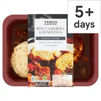 Tesco Tesco beef casserole & dumplings 400g offer