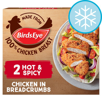 Tesco Birds eye chicken in b/cmb hot & spicy 180g offer
