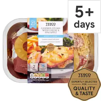 Tesco Tesco gammon steak with cheese & pineapple 345g offer