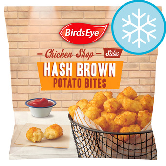 Tesco Birds eye chicken shop hash brown potato bites 500g offer
