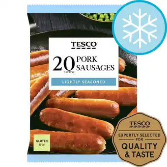 Tesco Tesco 20 pork sausages 900g offer