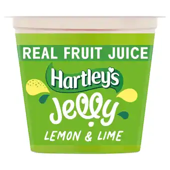 Tesco Hartleys ready to eat jelly lemon & lime 125g offer