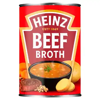 Tesco Heinz beef broth soup 400g offer