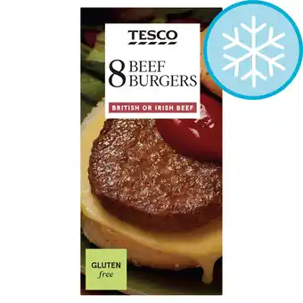 Tesco Tesco 8 beef burgers 454g offer