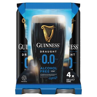 Tesco Guinness 0.0% alcohol free draught stout 4x440ml offer