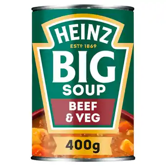 Tesco Heinz big soup beef & vegetable 400g offer
