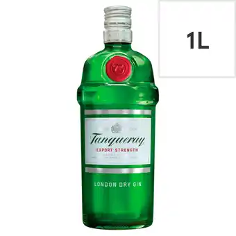 Tesco Tanqueray london dry gin 1l offer