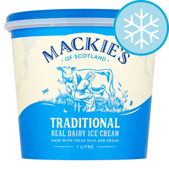 Tesco Mackies traditional luxury dairy ice cream 1 litre offer