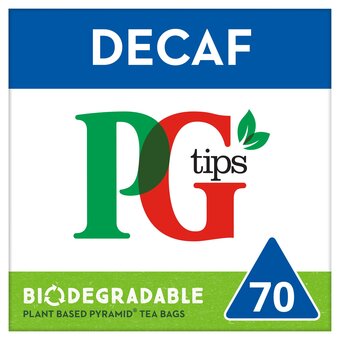 Tesco Pg tips decaffeinated 70 tea bags 203g offer