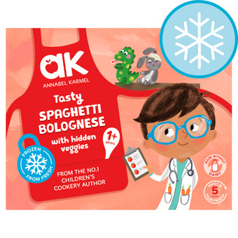 Tesco Annabel karmel frozen hidden vegetable bolognese 200g offer