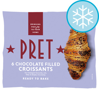 Tesco Pret a manger 6 chocolate filled croissants 420g offer