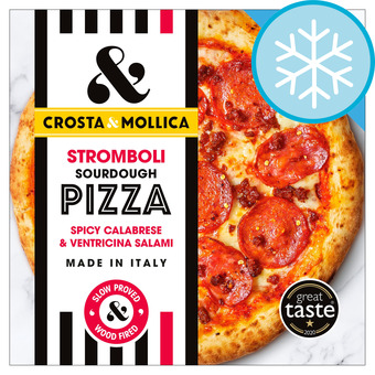 Tesco Crosta & mollica stromboll spicy salami pizza 447g offer