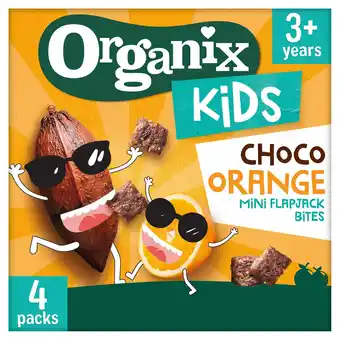 Tesco Organix kids choco orange mini flap jack bites 4x23g offer