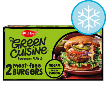Tesco Birds eye 2 meat free burgers 200g offer