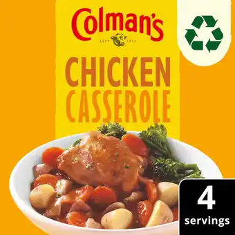 Tesco Colman's chicken casserole recipe mix 40g offer