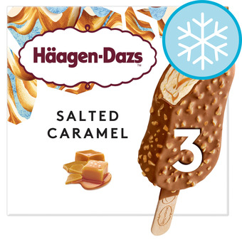 Tesco Haagen dazs salted caramel ice cream stick bar 3x80ml offer