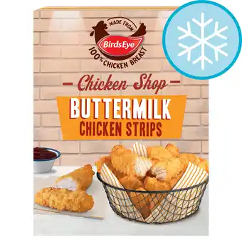 Tesco Birds eye chicken shop buttermilk chicken strips 350g offer