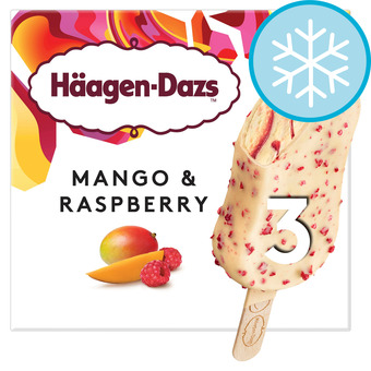 Tesco Haagen dazs mango & raspberry ice cream bar 3x80ml offer