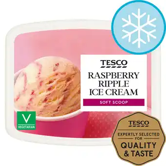 Tesco Tesco soft scoop raspberry ripple 2 litres offer
