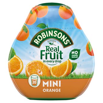 Tesco Robinsons mini orange no added sugar squash 66ml offer