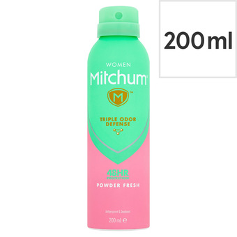Tesco Mitchum powder fresh antiperspirant deodorant 200ml offer