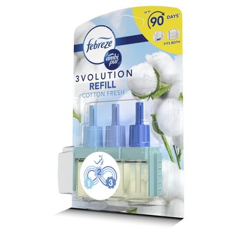 Tesco Febreze ambi pur 3volution cotton fresh refill 20ml offer