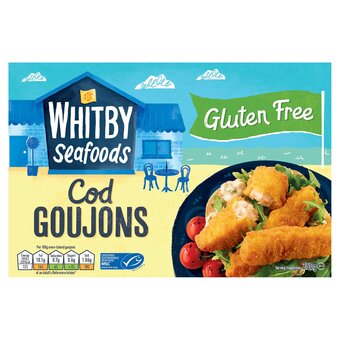 Tesco Whitby seafoods gluten free cod goujons 225g offer