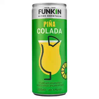 Tesco Funkin nitro pina colada cocktail 200ml offer