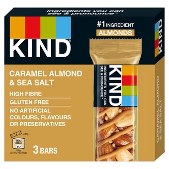 Tesco Kind caramel almond & sea salt nut bars 3x30g offer