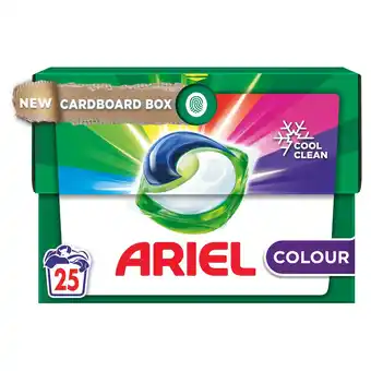Tesco Ariel all in one washing pods colour 25 washes 460g offer