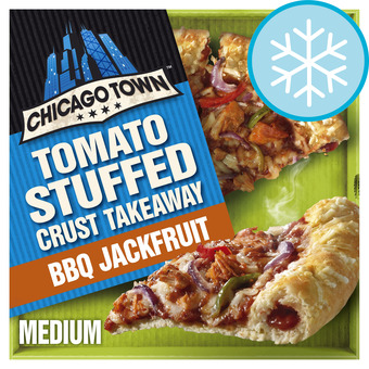 Tesco Chicago town vegan crust pizza bbq jackfruit 490g offer