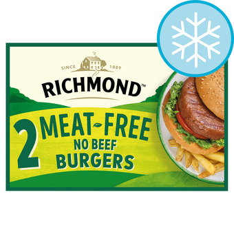 Tesco Richmond 2 vegan meat free frozen burgers 150g offer