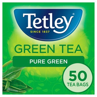 Tesco Tetley pure green tea 50s 100g offer