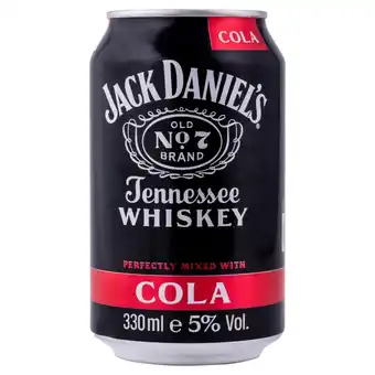 Tesco Jack daniel's & cola 330ml offer