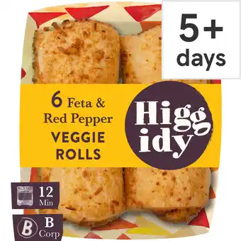 Tesco Higgidy feta & red pepper mini rolls 160g offer