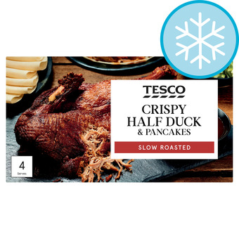 Tesco Tesco crispy half duck & pancakes 530g offer