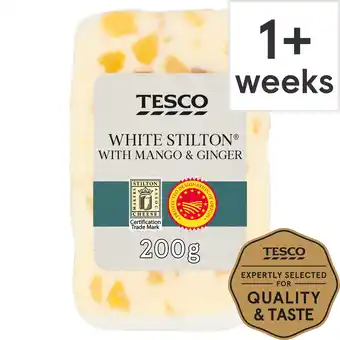 Tesco Tesco white stilton mango & ginger cheese 200g offer