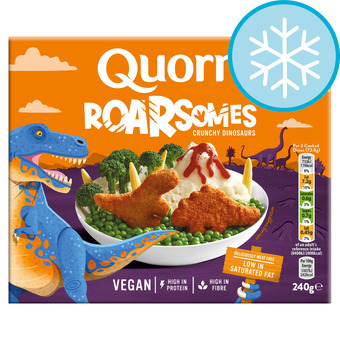 Tesco Quorn roarsomes vegan dinosaurs 240g offer