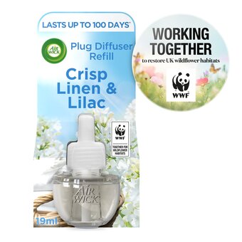 Tesco Airwick electric refill crisp linen & lilac offer