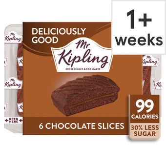 Tesco Mr kipling deliciously good chocolate cake slices x6 offer