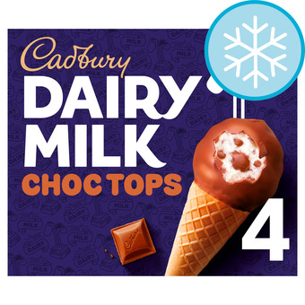 Tesco Cadbury dairy milk chocolate tops 4x110ml offer