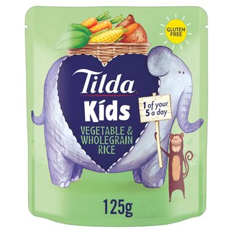 Tesco Tilda kids vegetable & wholegrain rice 125g offer